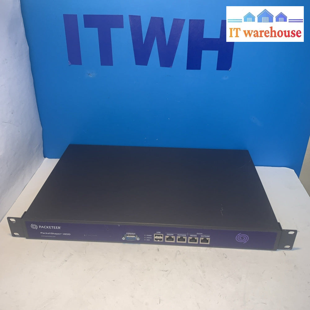 Packetshaper Notes Packeteer PacketShaper 1400 Rackmount – IT Warehouse Vancouver