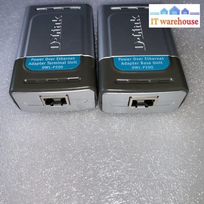Pair of D-Link DWL-P200 Power Over Ethernet Adapter (no AC adapters)