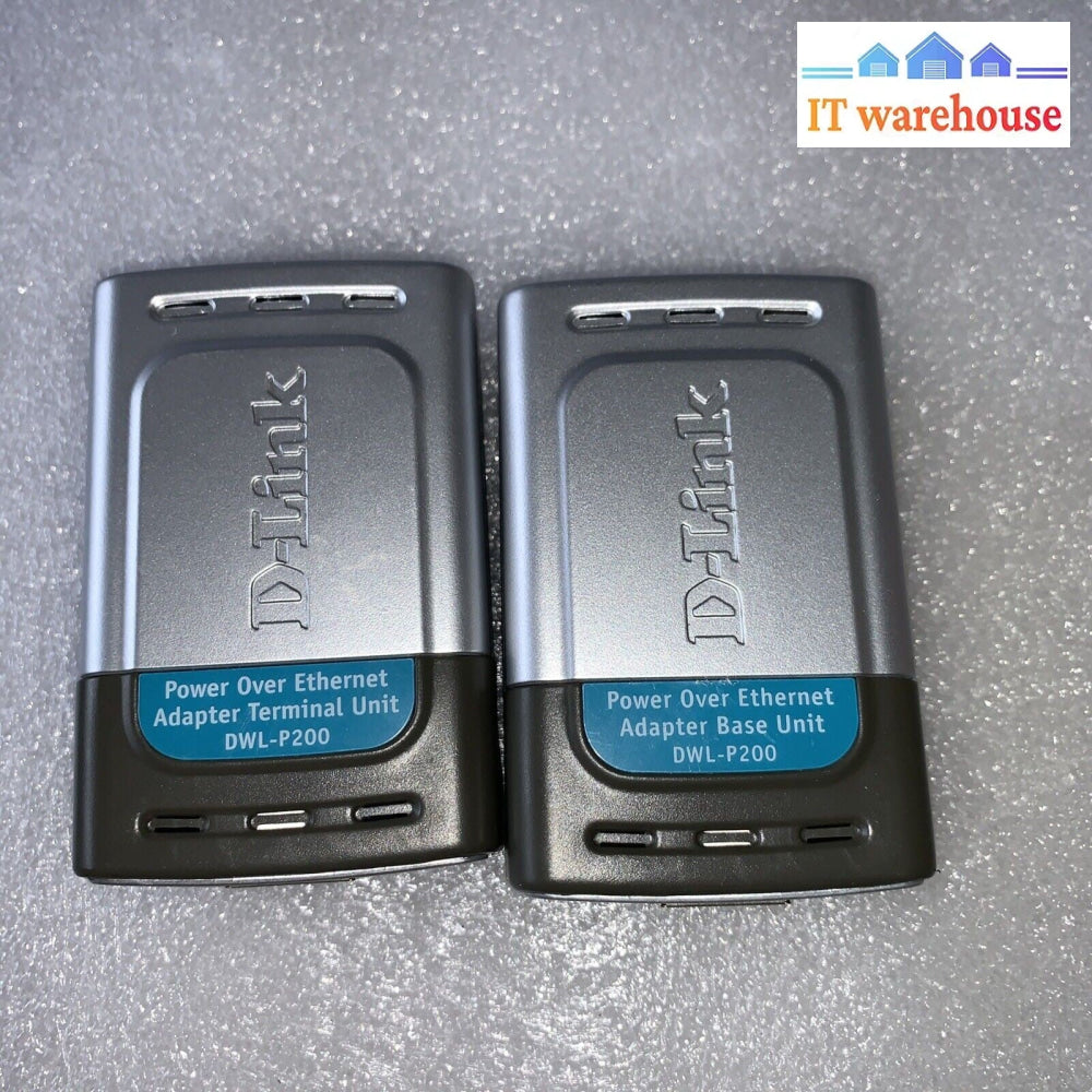 Pair of D-Link DWL-P200 Power Over Ethernet Adapter (no AC adapters)
