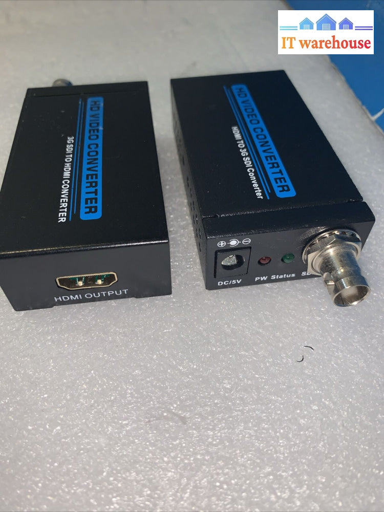 Pair Of Hd 3G Sdi To Hdmi / To Adapter Converter