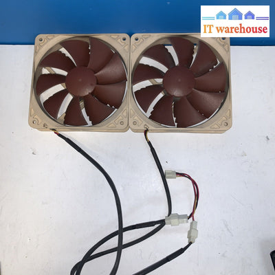 Pair Of Noctua NF-P12 PWM 120MM Case Fans 12V 0.09A (3 Pin)