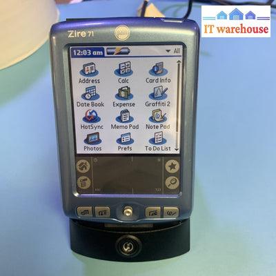 Palm Zire 71 PDA  with Charger Dock Stand AC Power Adapter
