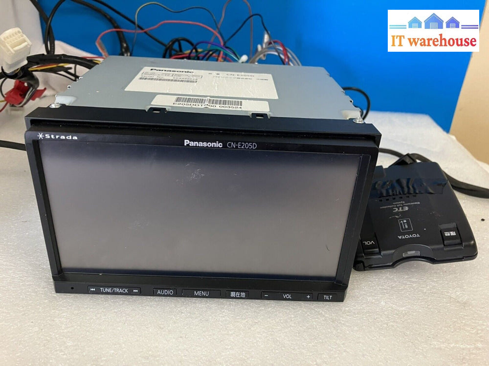 ~Panasonic CN-E205D In-Car Navigation Strada E-Series W/ TOYOTA ETC *Tested/Work