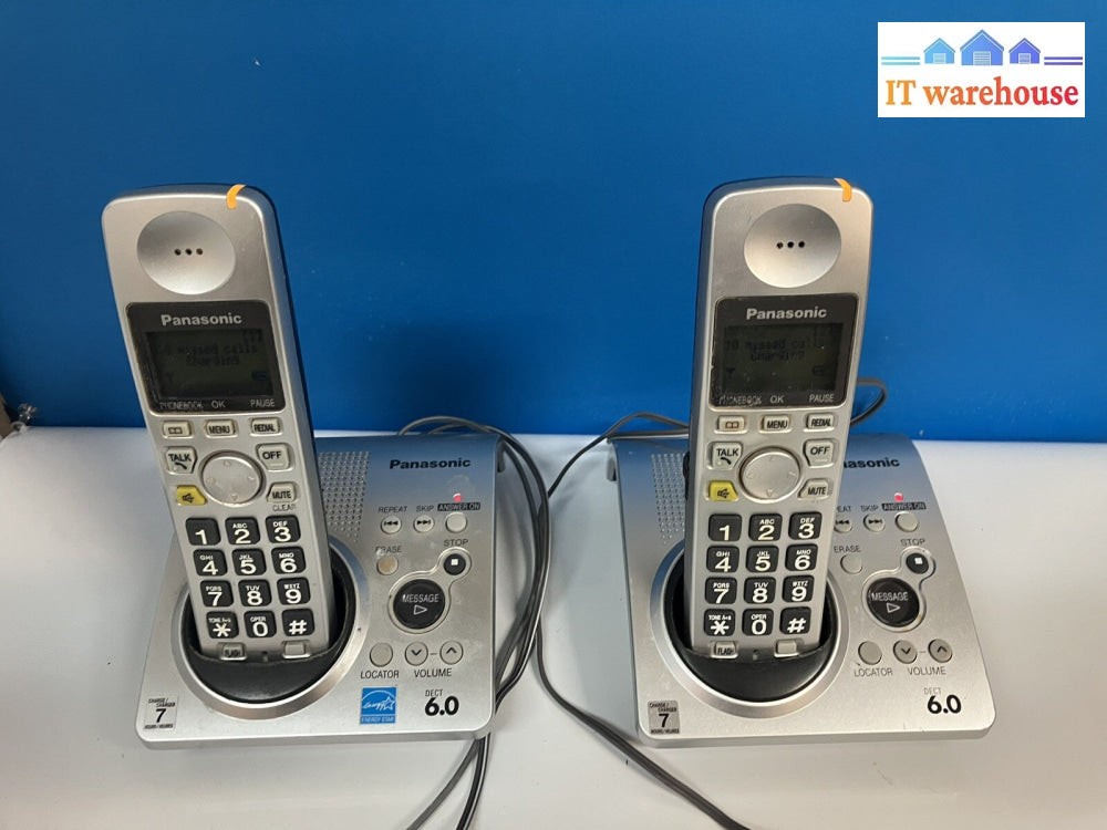 ~ Panasonic DECT 6.0 Cordless Phone Answering System (Model:  KX-TG1031CS)