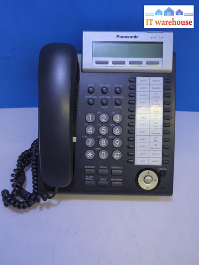 Panasonic KX-DT343 Backlit LCD Display 24 Button IP Phone