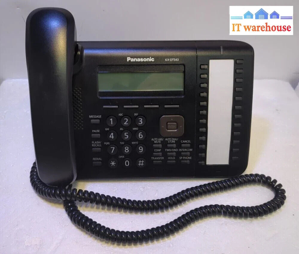 Panasonic KX-DT543 Black Digital 3-line Phone