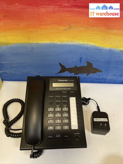 Panasonic KX-NT265C-B IP VOIP 12 Key Display Speaker Telephone W/ Power - Black