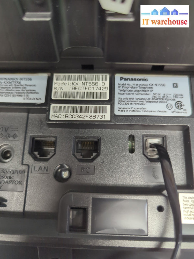 Panasonic KX-NT556 Black Digital Telephone Phone