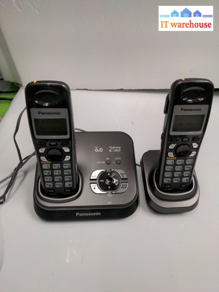 - Panasonic Kx-Tg9331T Cordless Main Base W/ 2X Kx-Tga931T Phones (No Battery)