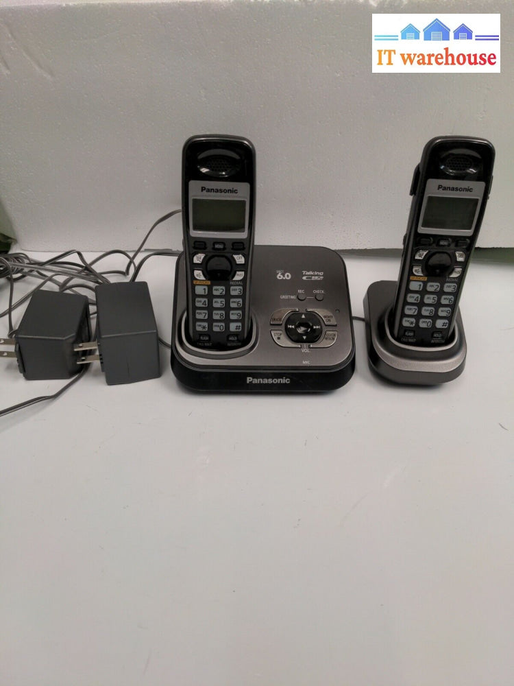 - Panasonic Kx-Tg9331T Cordless Main Base W/ 2X Kx-Tga931T Phones (No Battery)