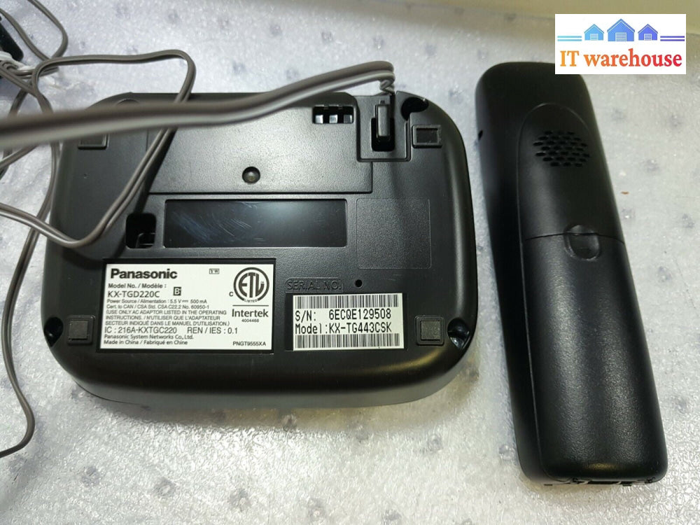 - Panasonic KX-TGD220C DECT 6.0 Cordless Phone 