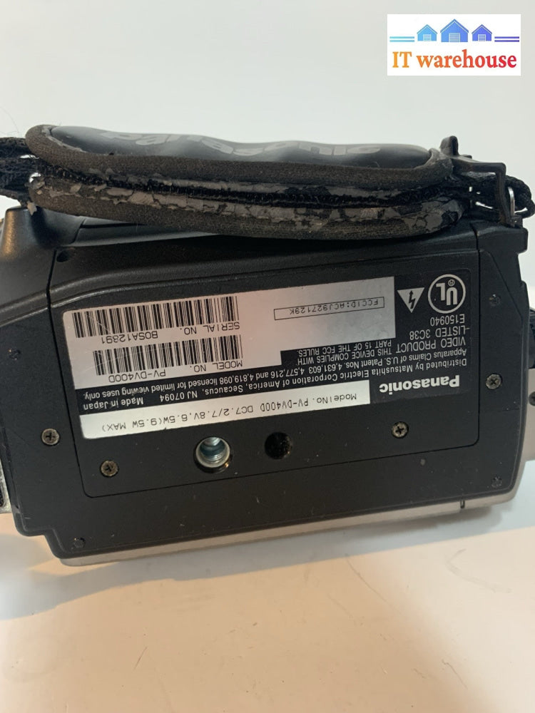 Panasonic PV-DV400 PV-DV400D MiniDv Camcorder VCR Player Video Transfer