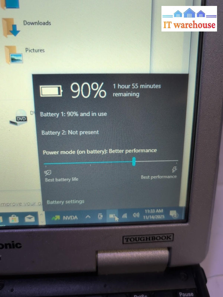 Panasonic ToughBook CF-31 13" Touch Laptop / i3-2310M/10GB /250GB SSD/ Win 10 -