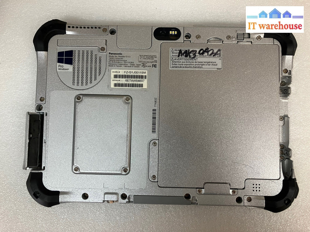 ~ Panasonic Toughpad Fz-G1 Pc I5-5300U 2.3G 8Gb Ram 128Gb Ssd Win10 Touch Screen