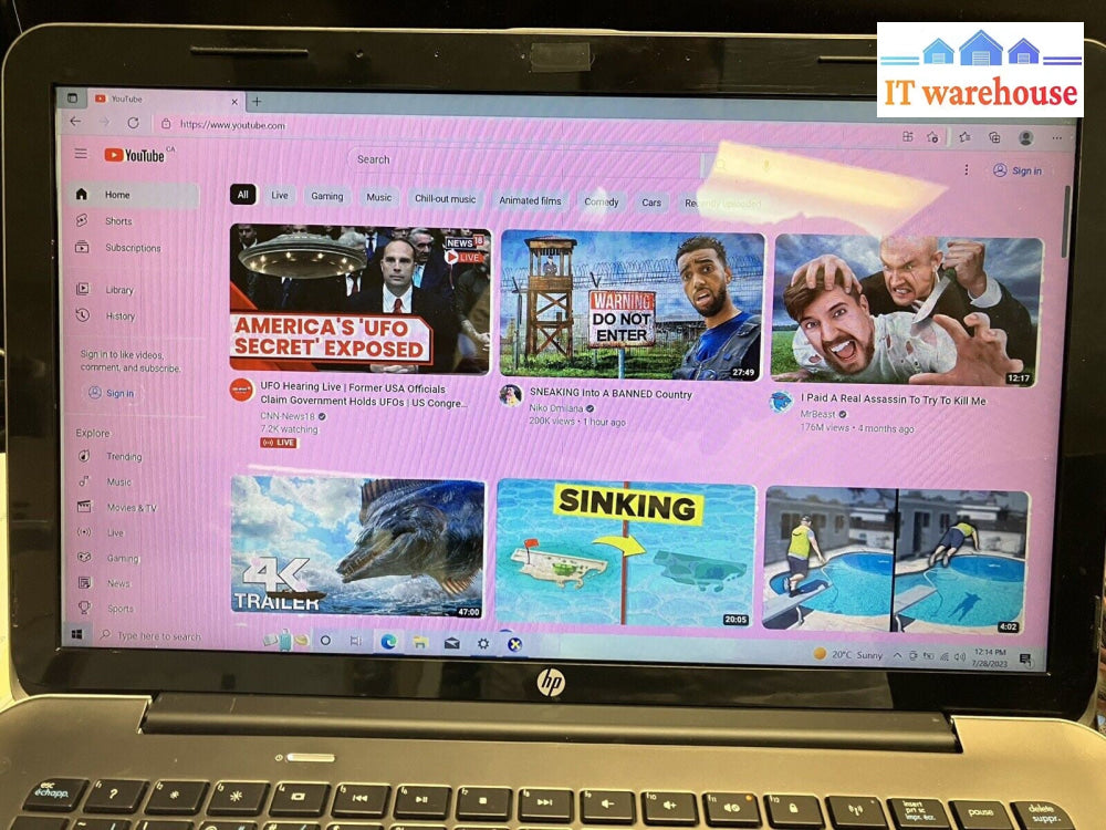 ~ (Parts) AS IS HP Envy 15-1050CA Laptop i7 Q720 1.6GHz / 4GB / 500GB HDD (READ)