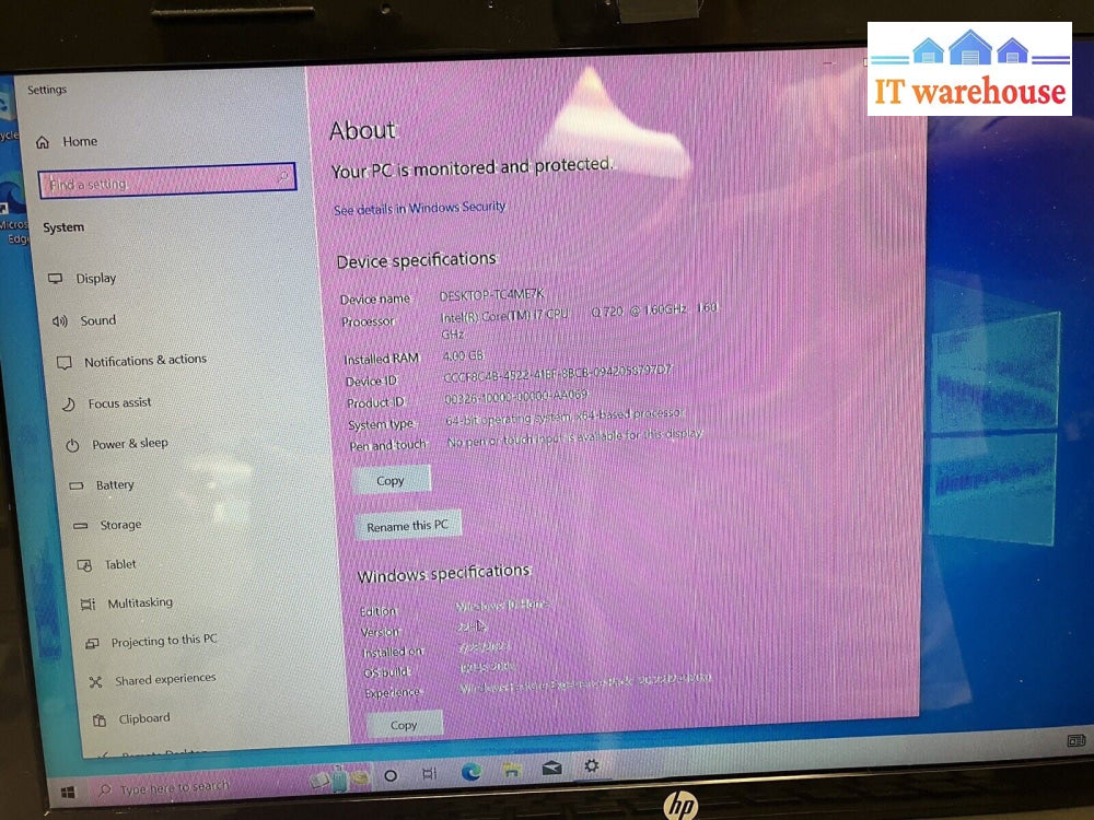 ~ (Parts) AS IS HP Envy 15-1050CA Laptop i7 Q720 1.6GHz / 4GB / 500GB HDD (READ)