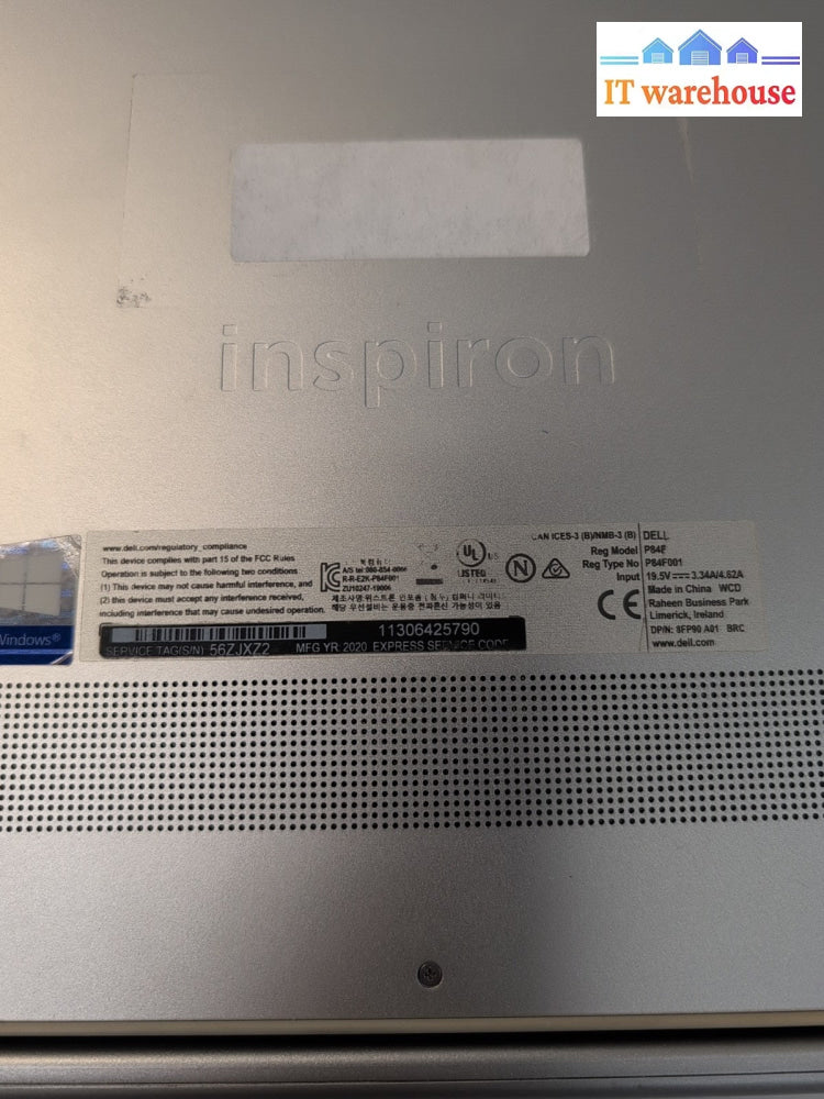 (PARTS) Dell Inspiron 15 7000 2n1 15.6" Touch Laptop i5-10210U CPU (NO RAM/SSD)-
