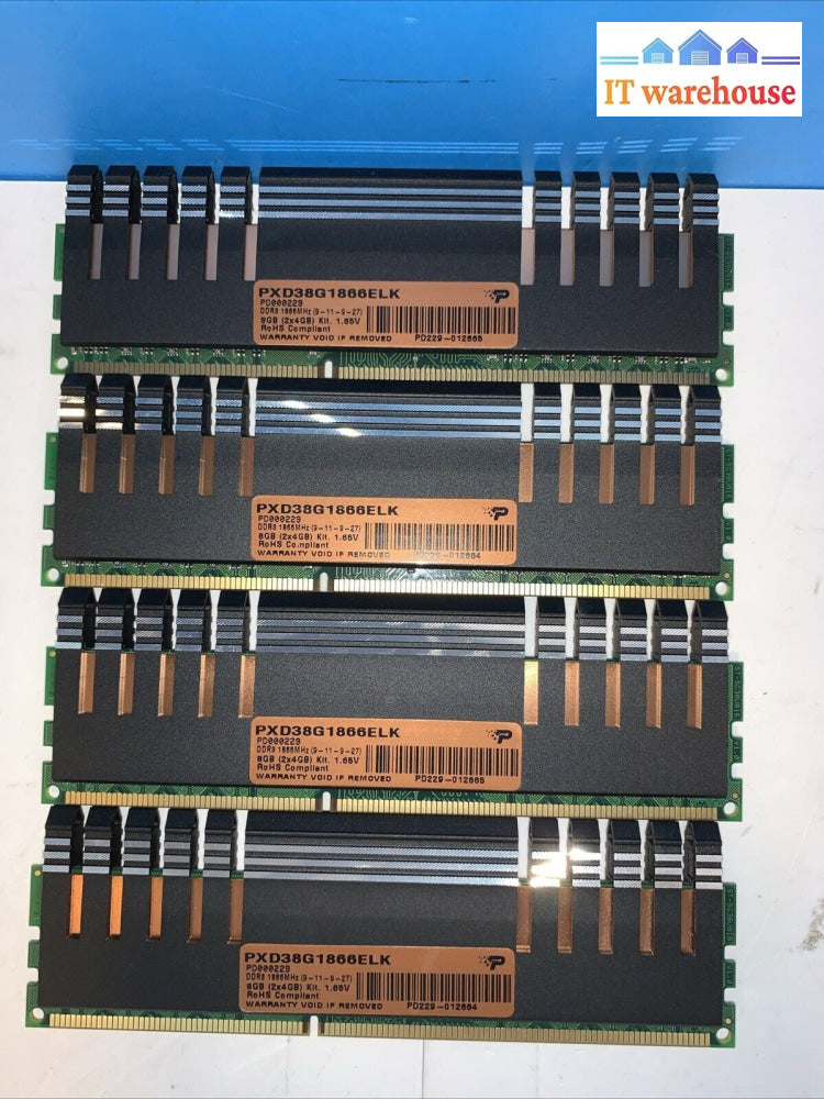 Patriot Viper Xtreme 16GB Kit (4x4GB) PC3-14900 DDR3-1866MHz SDRAM PXD38G1866ELK