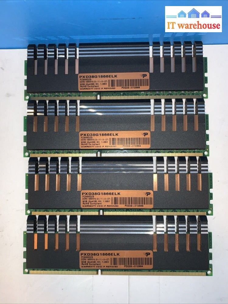 Patriot Viper Xtreme 16GB Kit (4x4GB) PC3-14900 DDR3-1866MHz SDRAM PXD38G1866ELK