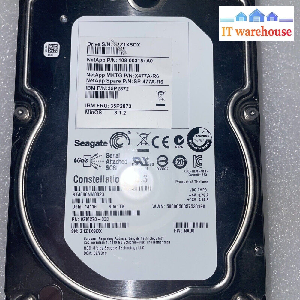 PCB ~ NETAPP SEAGATE ST4000NM0023 (100707482 REV C )