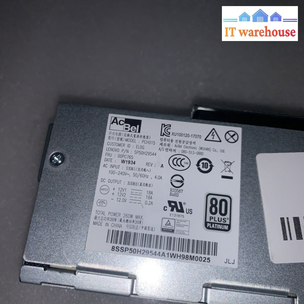 PCH015 00PC765 260W 100-240V Power Supply M310 M410 M415 SP50H29544