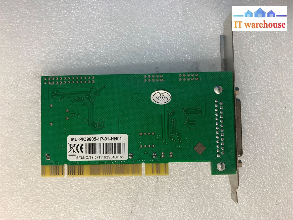 ~ PCI-e Card to Parallel DB25 Adapter Card MU-PIO9805-1P-01-HN01 LPT Controller