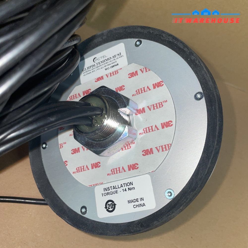 PCTEL GLHPDLTEMIMO-SF/S2 ANTENNA Glonass MULTIBAND 2×LTE 2×WiFi 17FT RP-SMA MALE