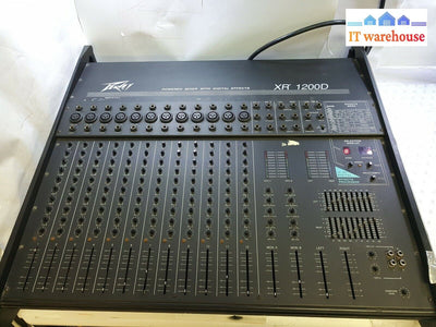 - PEAVEY XR 1200D POWERED AUDIO CONSOLE MIXER WITH DIGITAL EFFECT (PICK UP ONLY)