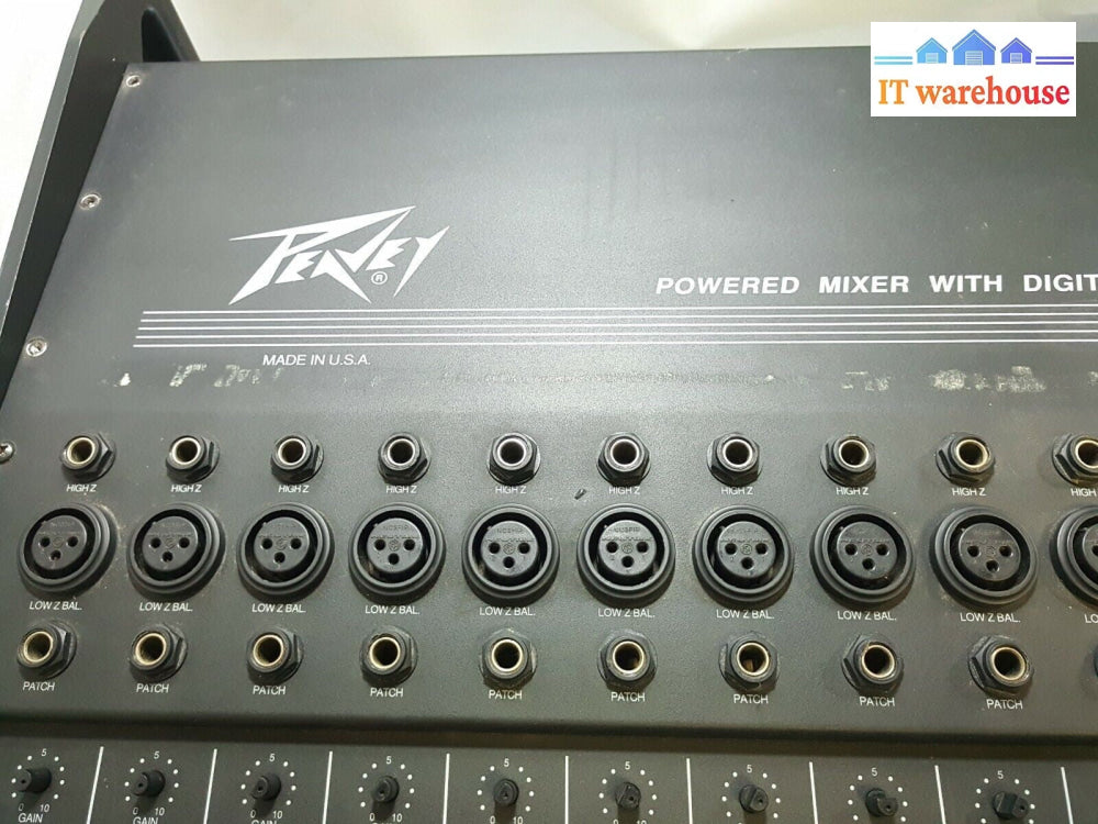- PEAVEY XR 1200D POWERED AUDIO CONSOLE MIXER WITH DIGITAL EFFECT (PICK UP ONLY)