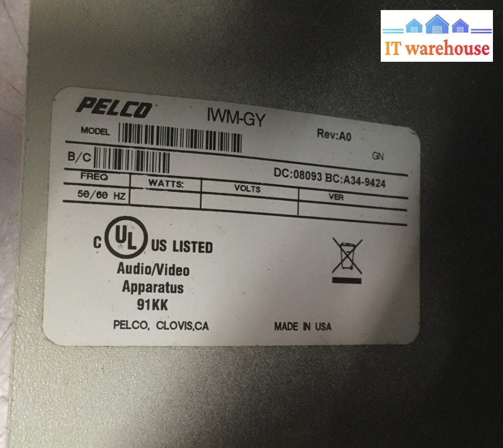 + Pelco Iwm-Gy Wall Mount