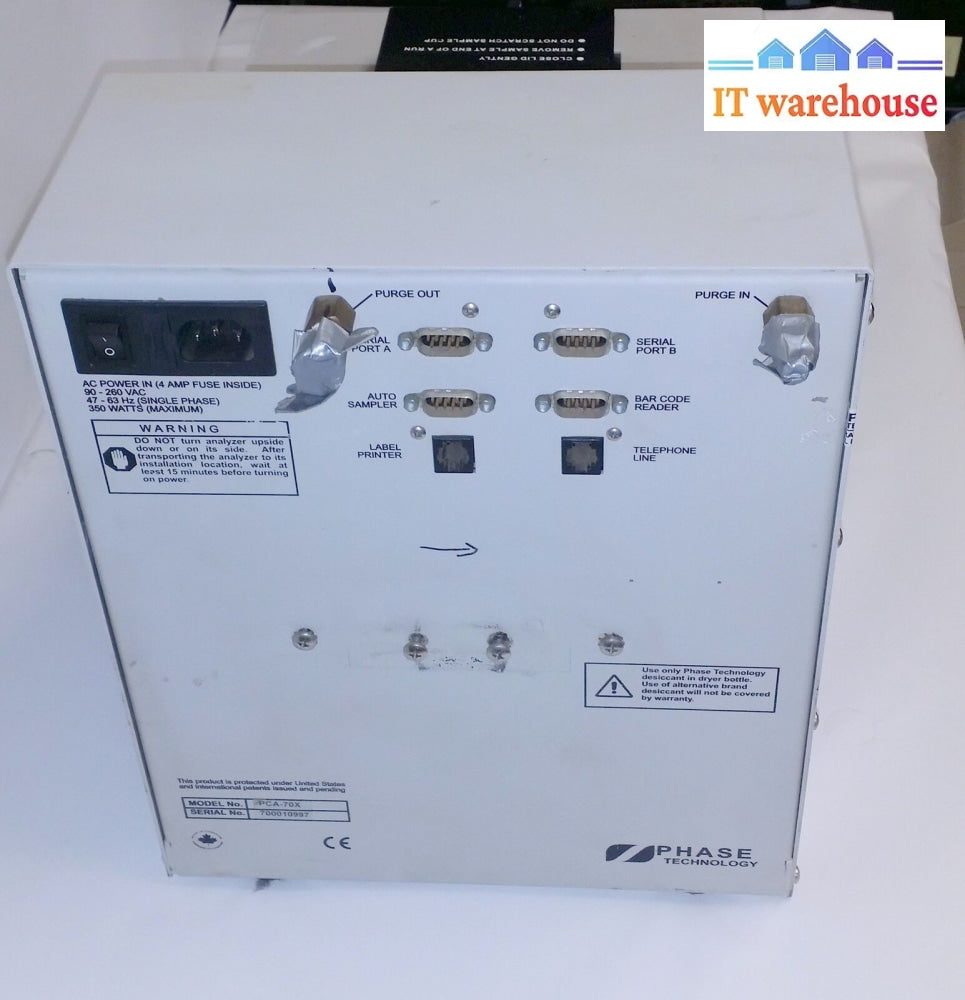 ^ Phase Technology 70X Pca70X Lab Analyzer Pca-70X