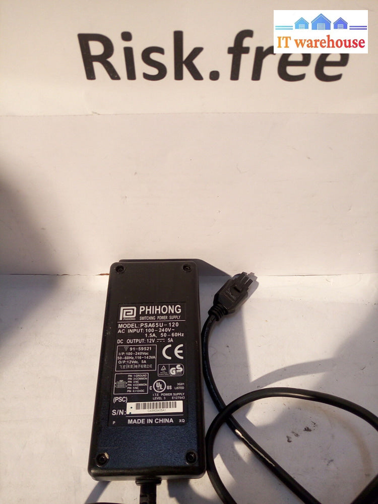- Phihong Switching Power Supply Model Psa65U-120 12V 5A