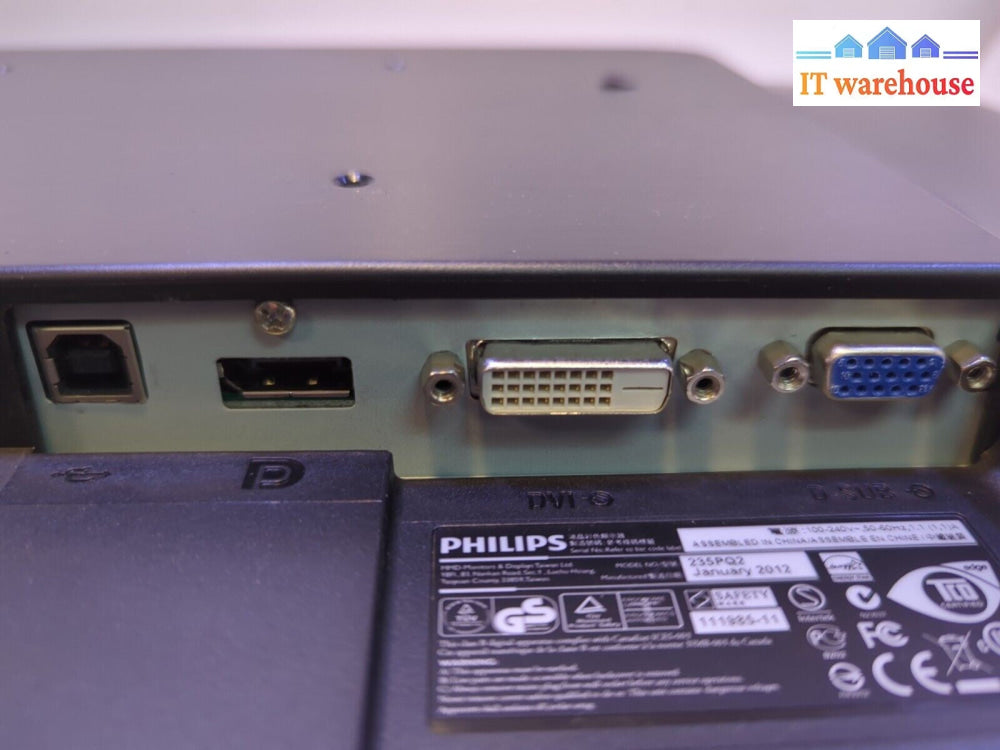 - Philips 235PQ 23" FHD IPS LED 16:9 1920X1080 MONITOR (NO STAND)