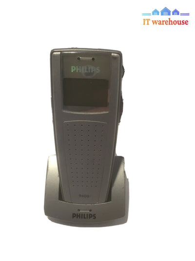 + Philips 9400I Digital Recorder With 9110 Base Usb Chargeable No Ac Sd