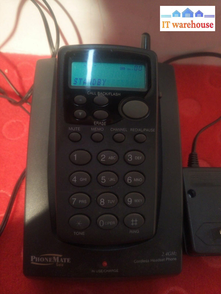 - PHONE MATE 2.4GHz CORDLESS HEADSET PHONE PMG-3345