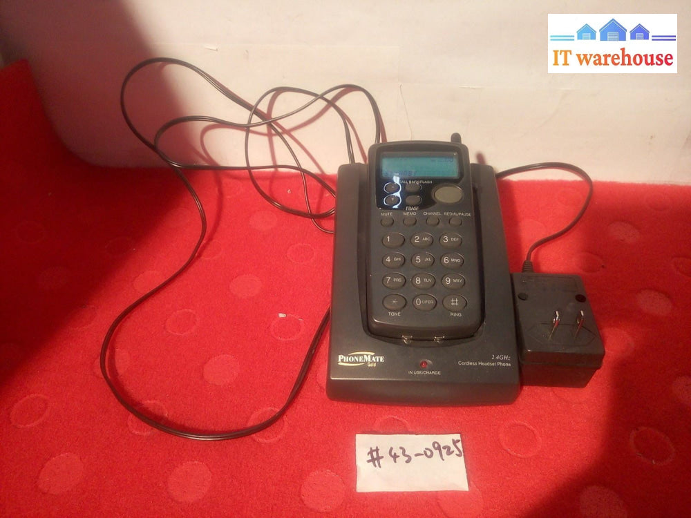 - PHONE MATE 2.4GHz CORDLESS HEADSET PHONE PMG-3345