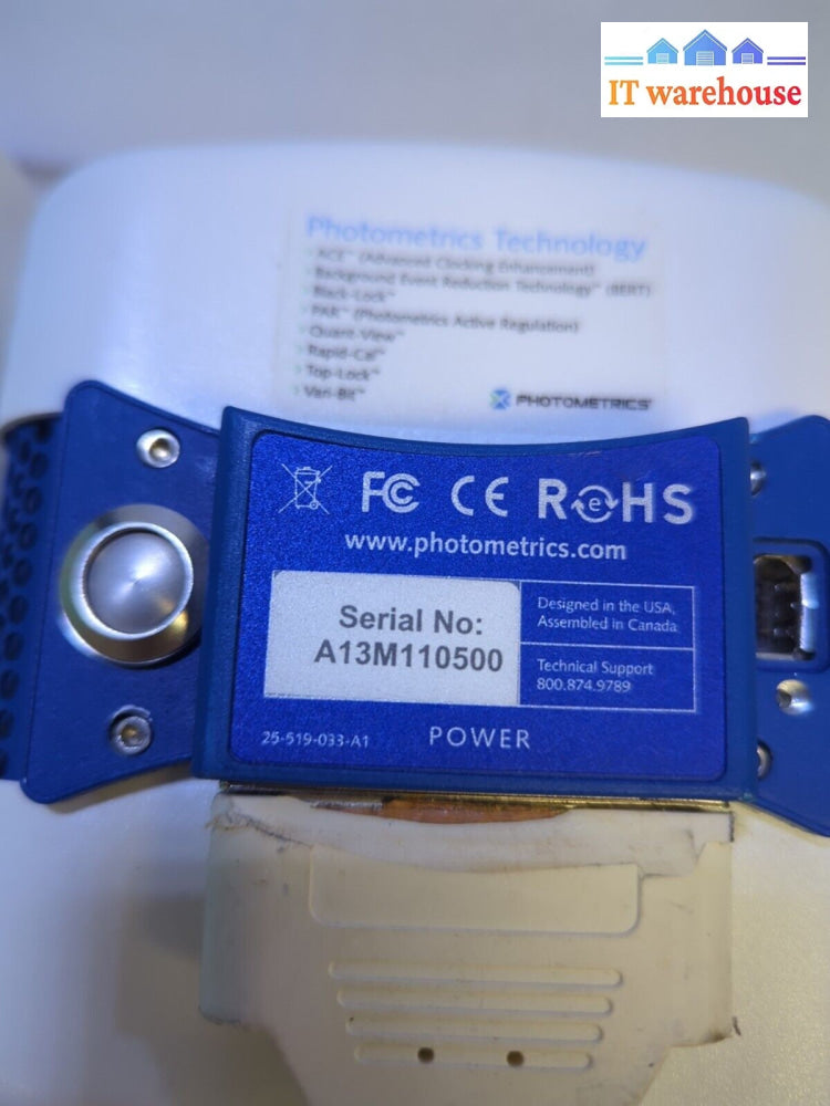 Photometrics Evolve EMCCD Camera 25-519 (IEEE1394) W/ Power Supply - (AS IS) -