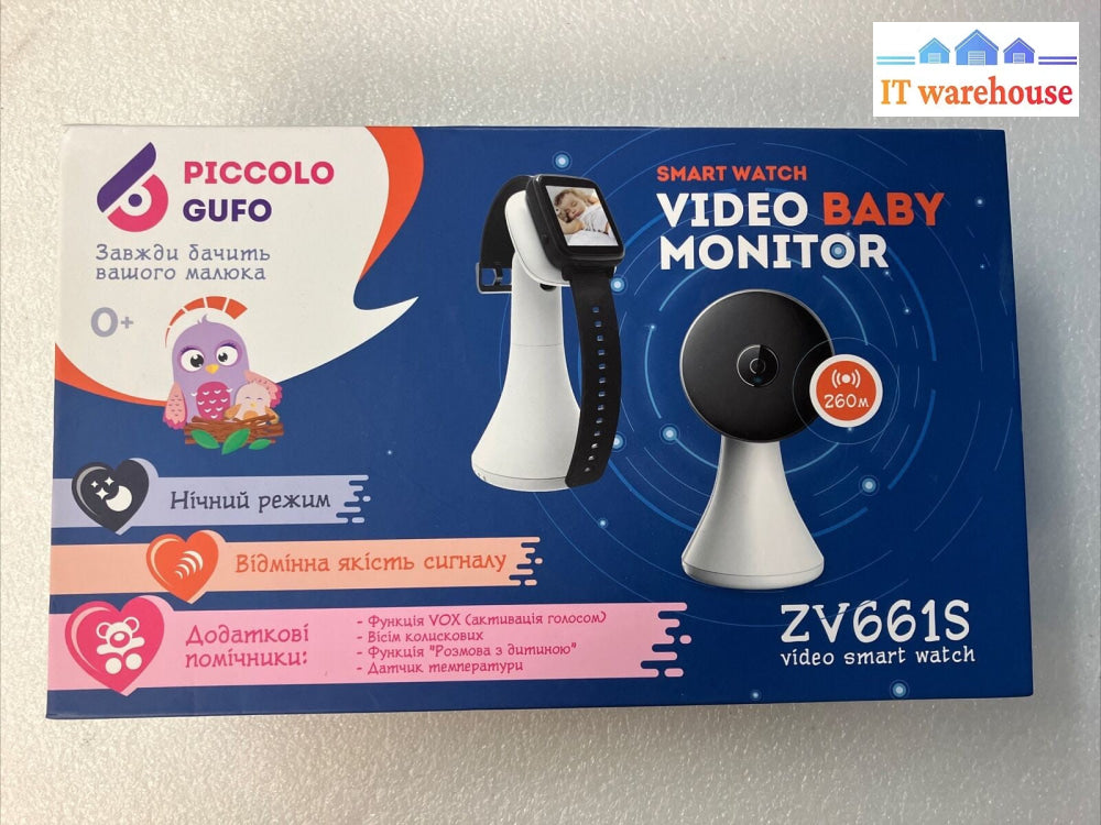 PICCOLOGUFO ZV661S Digital HD Video Baby Monitor With Smart Watch ~
