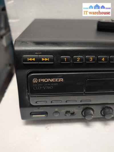 Pioneer CLD-V760 Laser Disc & CD CDV Player LaserKaraoke w/Remote - 