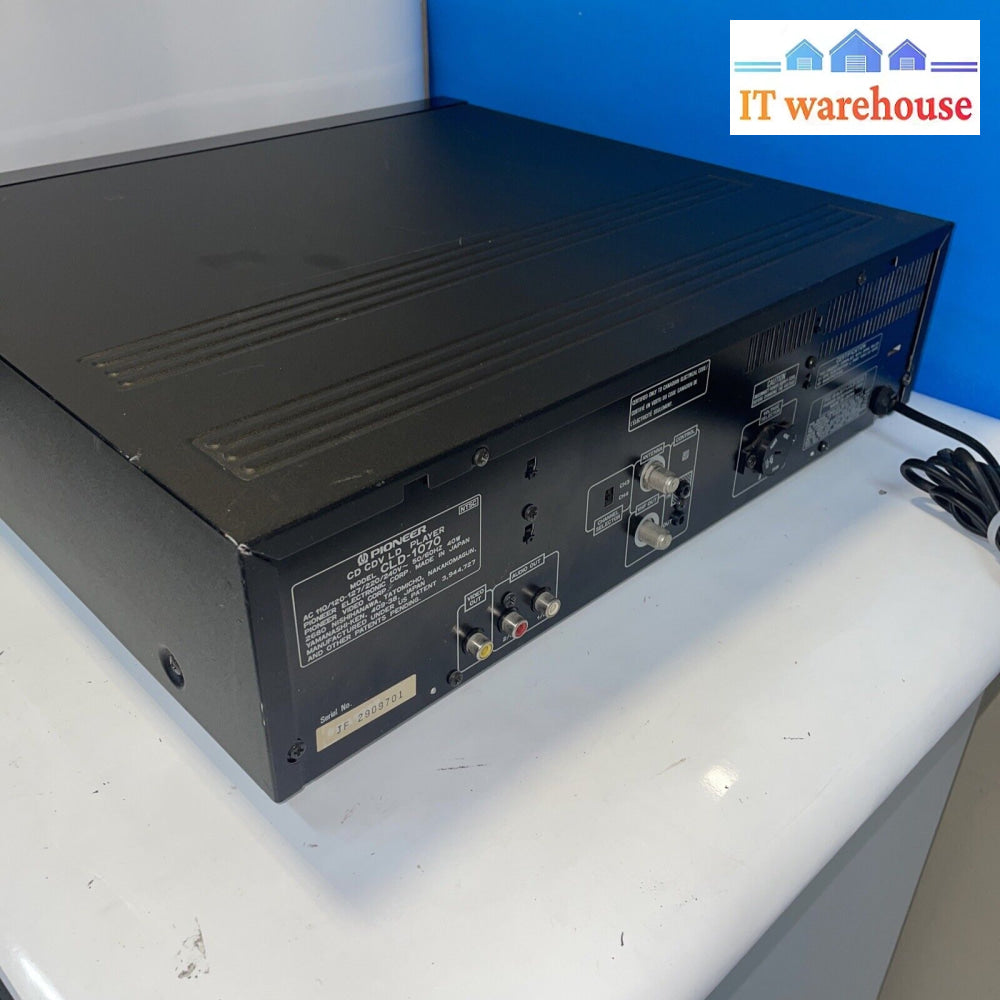 Pioneer Laserdisc Player Cld-1070 (No Remote)