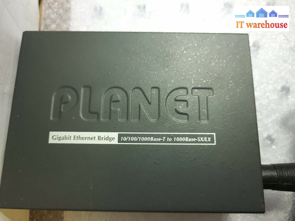 - Planet Gt-805A 10/100/1000 Gigabit Ethernet Fiber Bridge W/Ac Tested