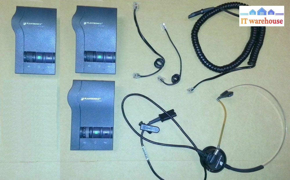 Plantronics H51 Supra Headset + Three M12 VISTA Amplifier & Cords