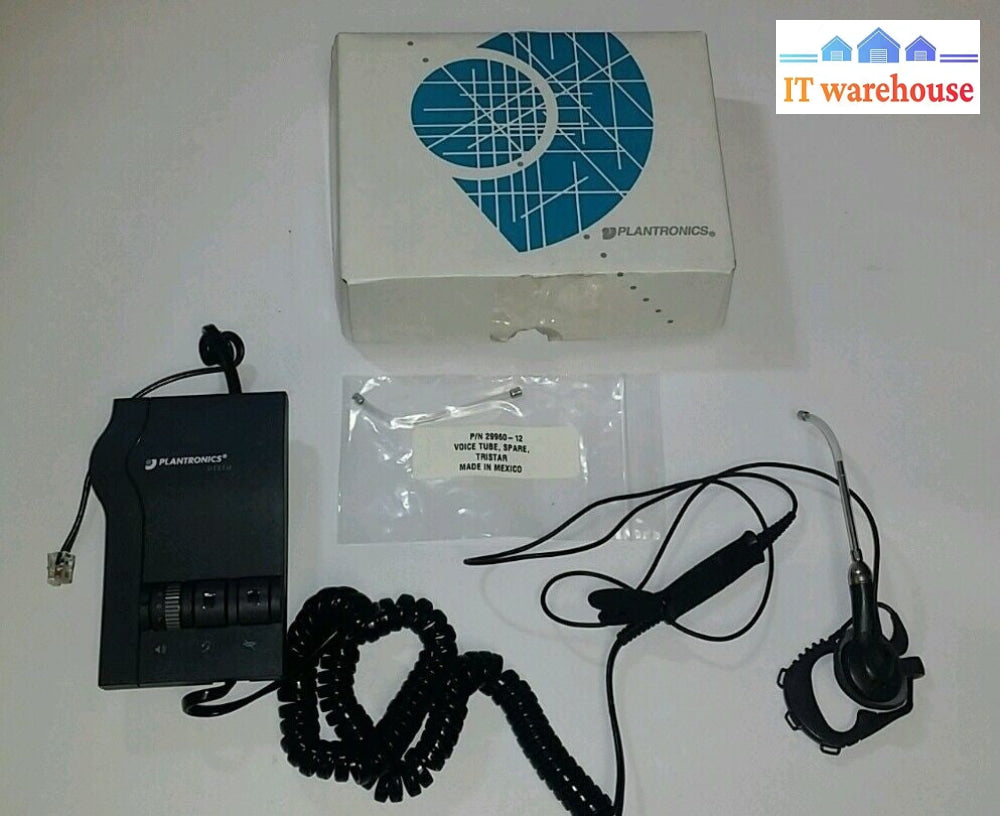 PLANTRONICS M12 AMPLIFIER + H141 set + extra tube