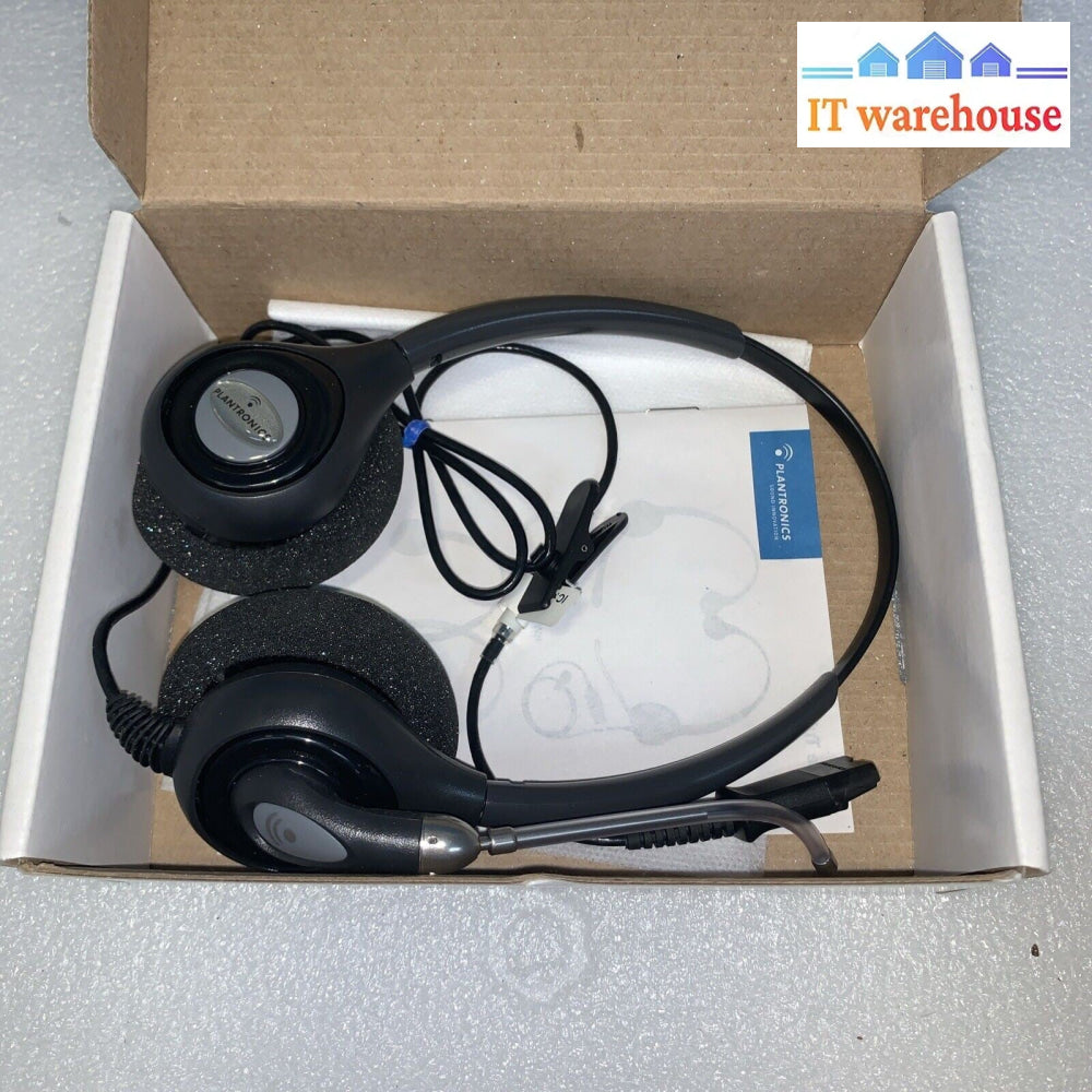 Plantronics SupraPlus HW261 Black Wired Over-The-Head Wideband Binaural Headset