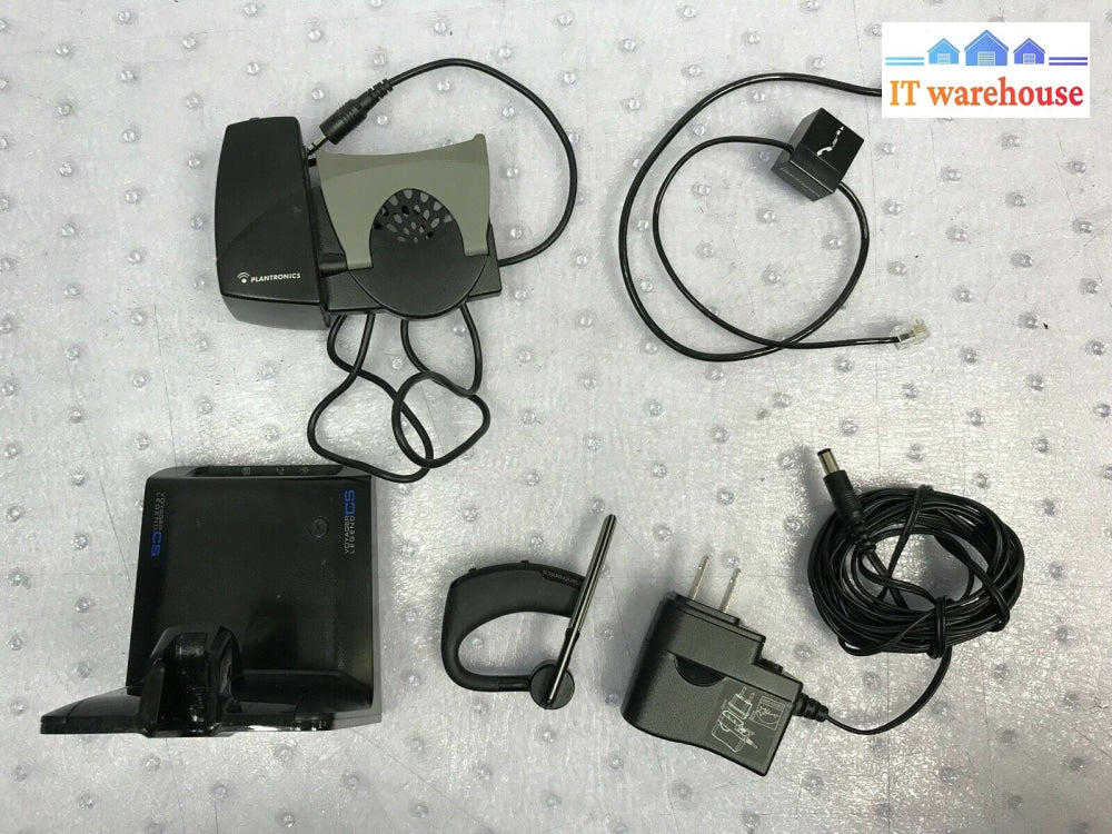 - Plantronics Voyager Legend B235 Bluetooth Headset W/ Charger (Shell Cracked)