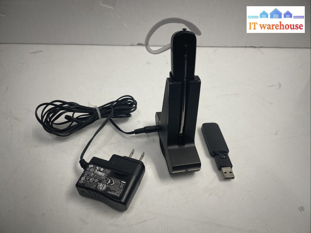 Plantronics WH500 Headset, Charge Base w Adapter , Battery, USB D100 Receiver +