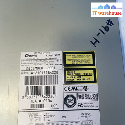 * Plextor PX-W1210TS PlexWriter 32x UltraSCSI Internal CD-RW Drive