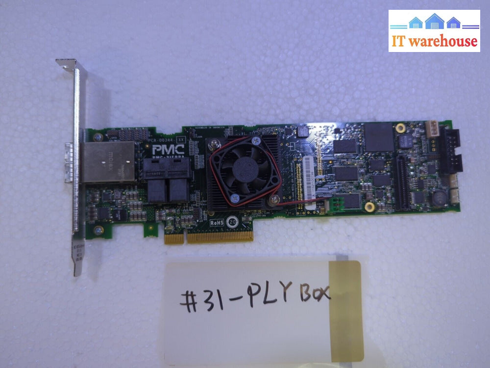 -PMC Sierra 2-Port SAS PCIe Controller Card PCA-00344-XX SRCv SFF EVAL