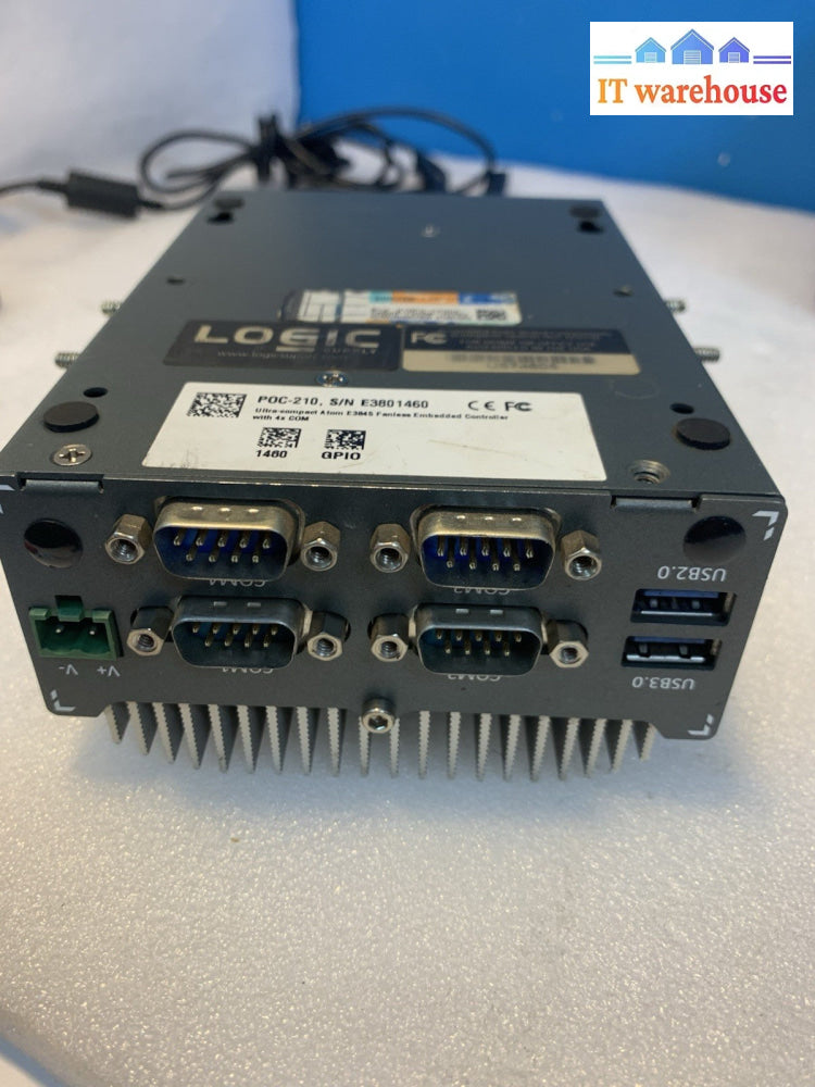 POC-210 Fanless Embedded PC Atom E3845 4× COM 2× LAN USB3 DVI Industrial
