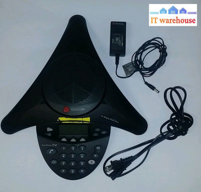 Polycom Soundstation 2W 2201-67800-022 W/ Ac Adapters 2.4 Ghz